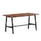 Flash Furniture Redmond 60x30 Conf Tbl w/1in. Thick Dbl Sided Laminate Tbl Top w/PVC and A-Frame Steel Bse, Walnut MT-M6030-WLT-ABF-GG - alternate 3